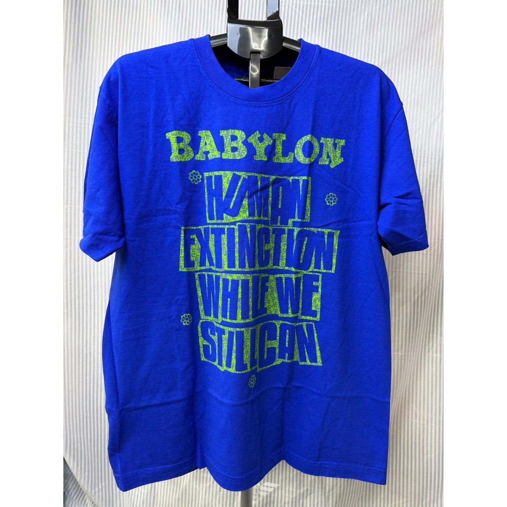 Babylon LA Extinction T-Shirt Cobalt Blue Mens Large B19P101012 New‎